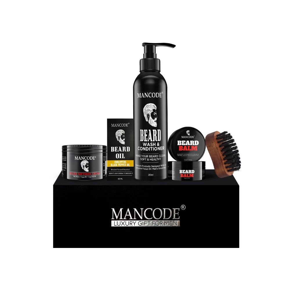 ManCode Beard Grooming Gift Set (Softener Cream + Black Pepper Oil + Wash + Conditioner + Balm): Buy ManCode Beard Grooming Gift Set (Softener Cream + Black Pepper Oil + Wash + ManCode Beard Grooming Gift Set (Softener Cream + Black Pepper Oil + Wash + Conditioner + Balm): Buy ManCode Beard Grooming Gift Set (Softener Cream + Black Pepper Oil + Wash +
