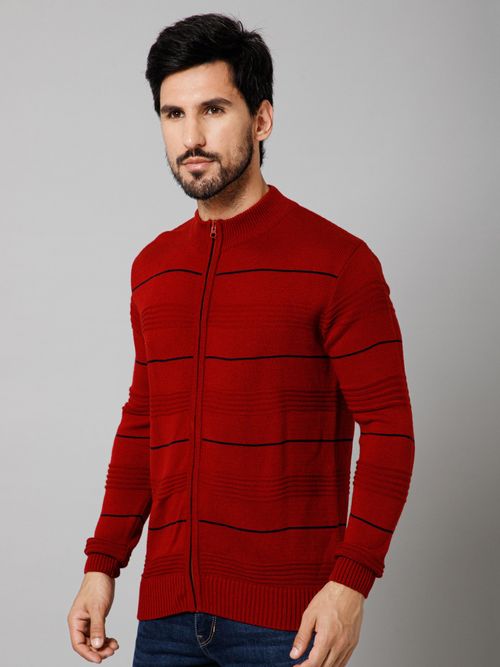 Cantabil Men Casual Red Sweater