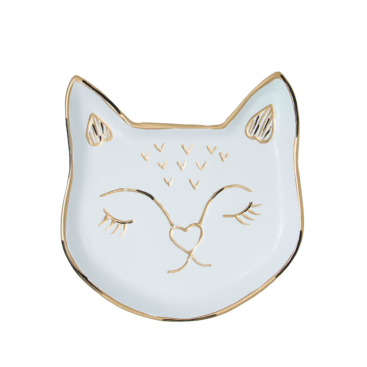 Pipa Bella by Nykaa Fashion Quirky White Cat Jewellery Dish