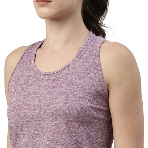 Enamor Womens Athleisure E115-Dry Fit Spandex Active Racer Tank Top-Orchid  (L)