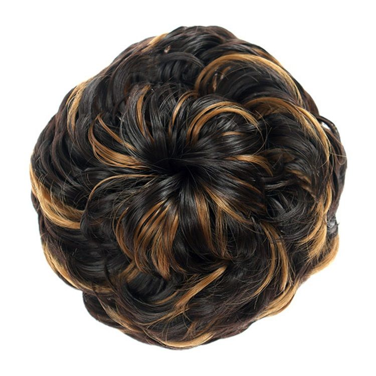 Curated Cart 1PCS Messy Bun Hair Piece Hair Extension With Elastic Rubber  Band Hairpiece Synthetic Hair Scrunchies Hair Piece for Women Girls Color  Black  Amazonin Beauty