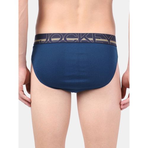 Buy Jockey Us17 Mens Cotton Rib Solid Brief With Ultrasoft Waistband (Pack  of 2) Online
