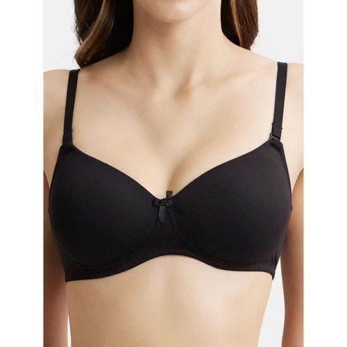 Hosiery Black Printed Non-Wired Lightly Padded T Shirt Bra at best price in  Gwalior