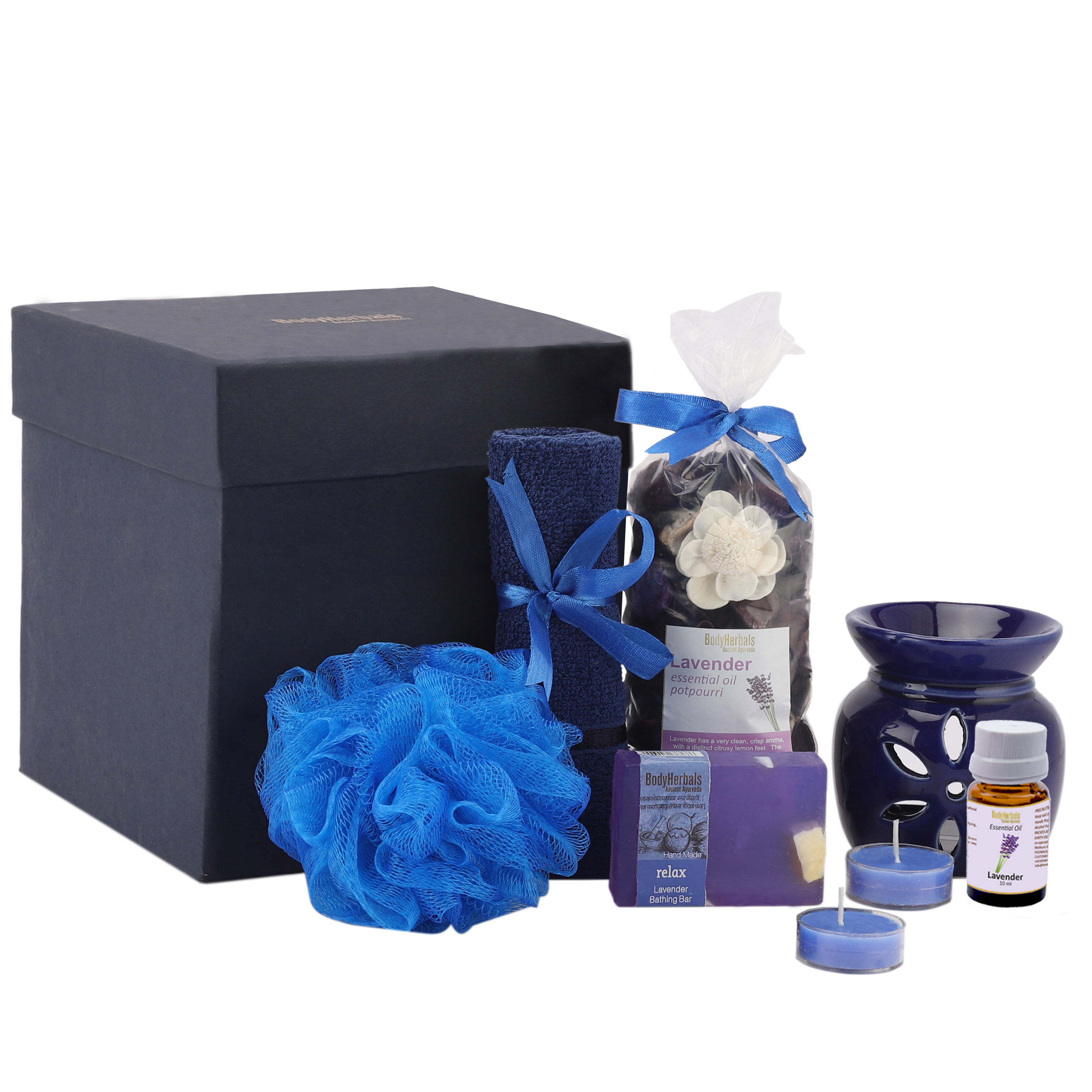 BodyHerbals Lavender Soap Spa Set Gift Box - Gift Sets & Combos for Women & Men