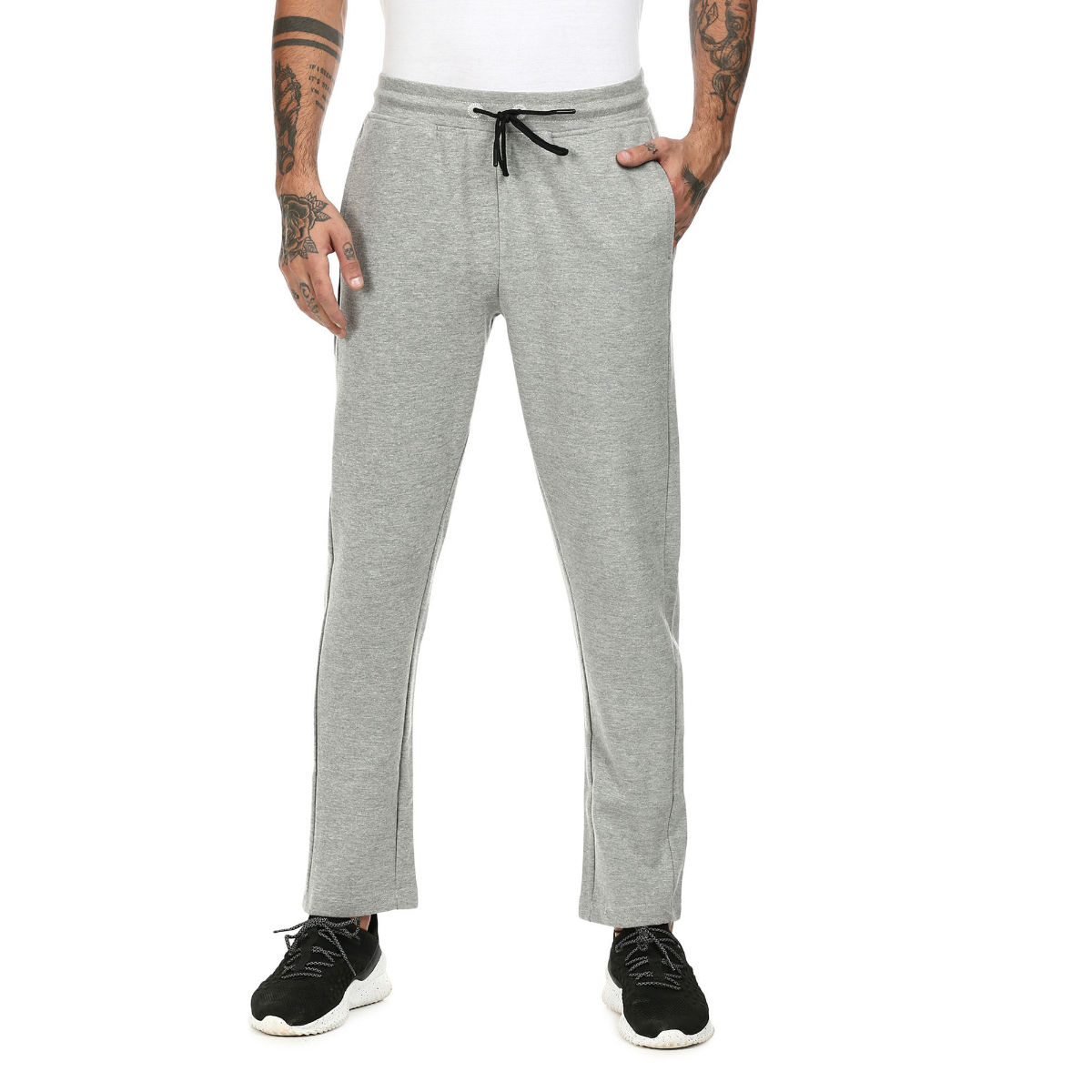 Buy Arrow Men Light Grey Panelled Heathered Track Pants  NNNOWcom