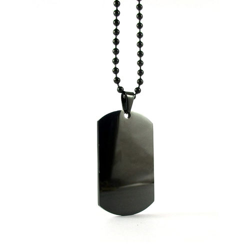 Dog Tag Pendant with Chain For Men