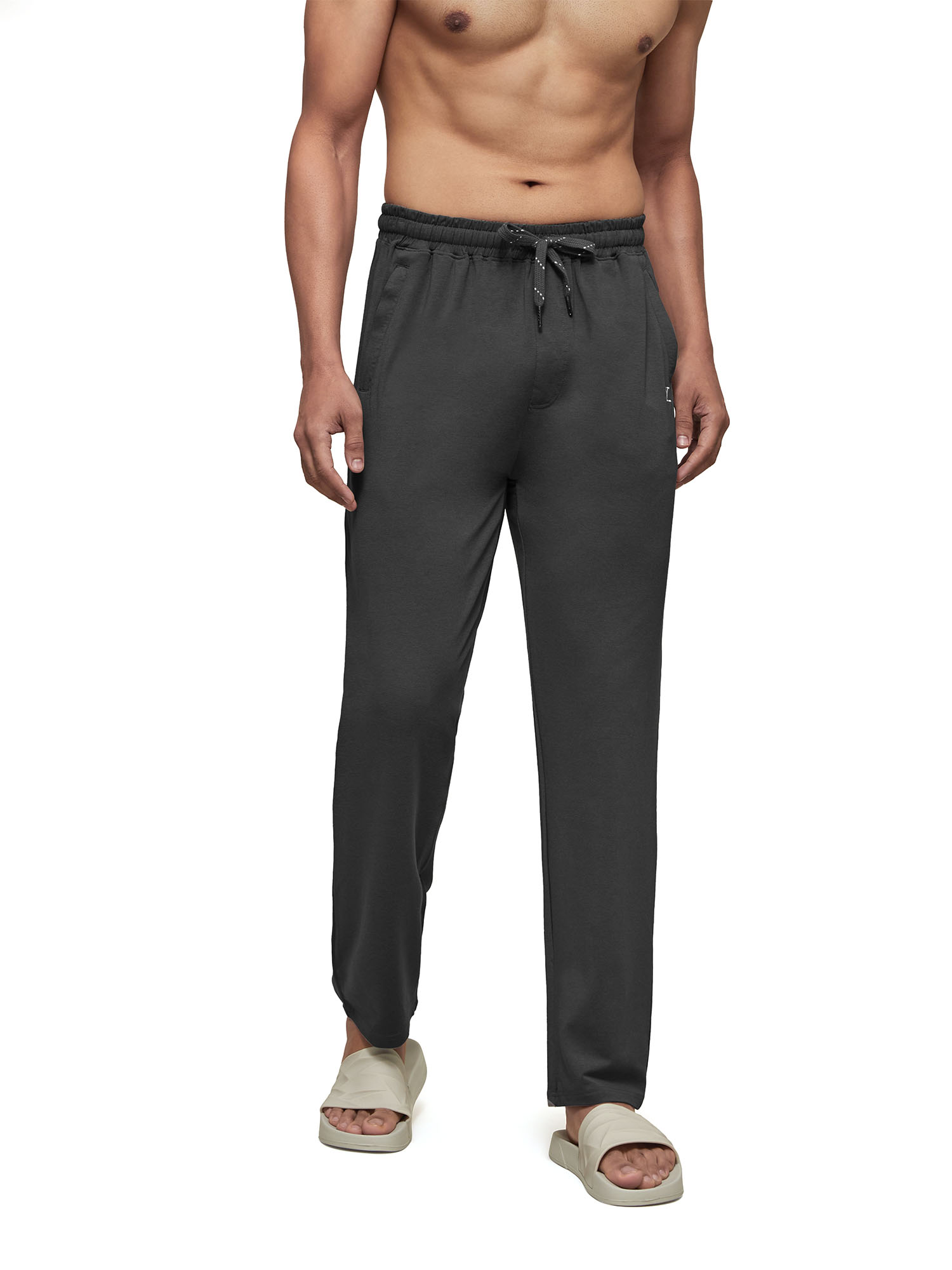 Buy XYXX Men's Cotton Modal Solid Ace Track Pant - Grey Online