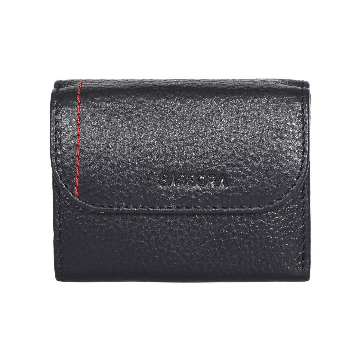 Sassora 100% Genuine Leather Women Black Wallet (S)