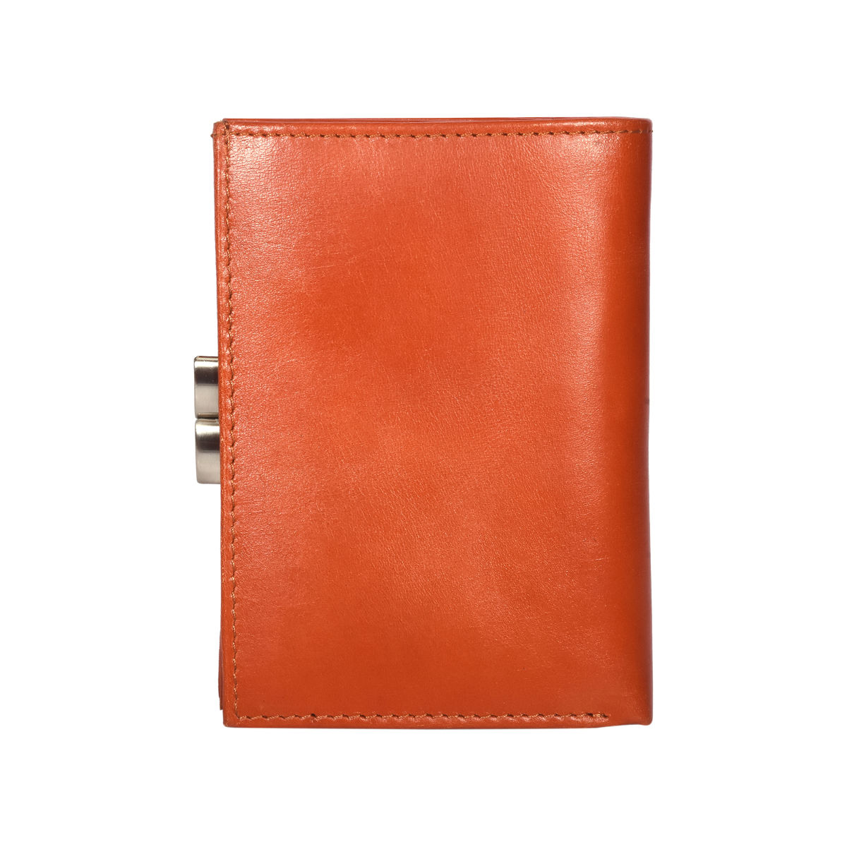 Buy Sassora Orange Premium Leather Magnet RFID Women Wallet (M) Online