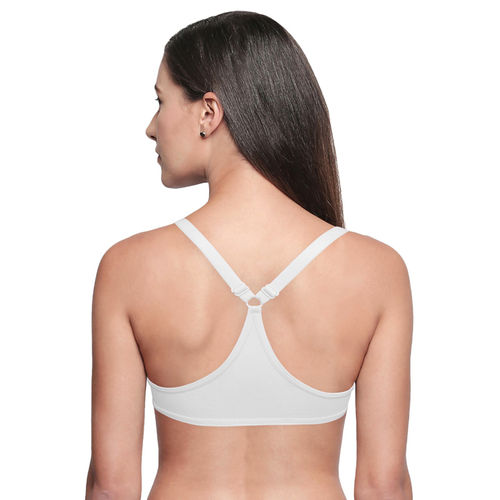 BODYCARE Low Coverage, Front Open, Seamless Padded Solid Color Bra in Pack  of 1-6571