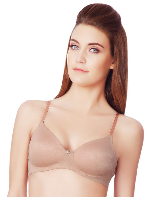 Amante Non-Padded Non-Wired Full Coverage T-Shirt Bra - Nude (32B)