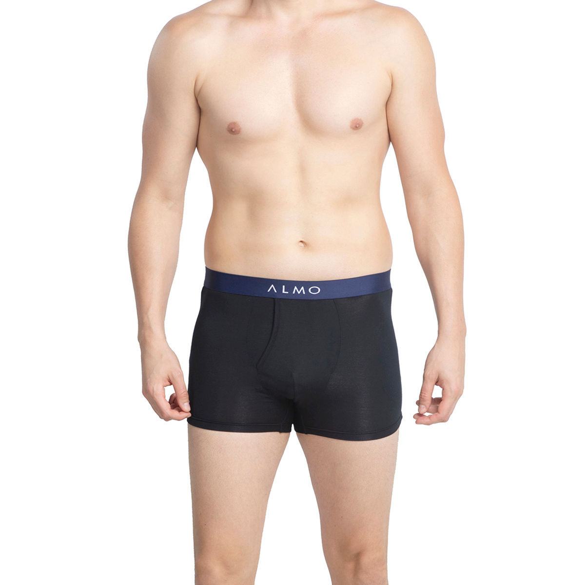 ALMO Ultra-stretch Micromodal Front Open Trunk - Navy Blue (S)