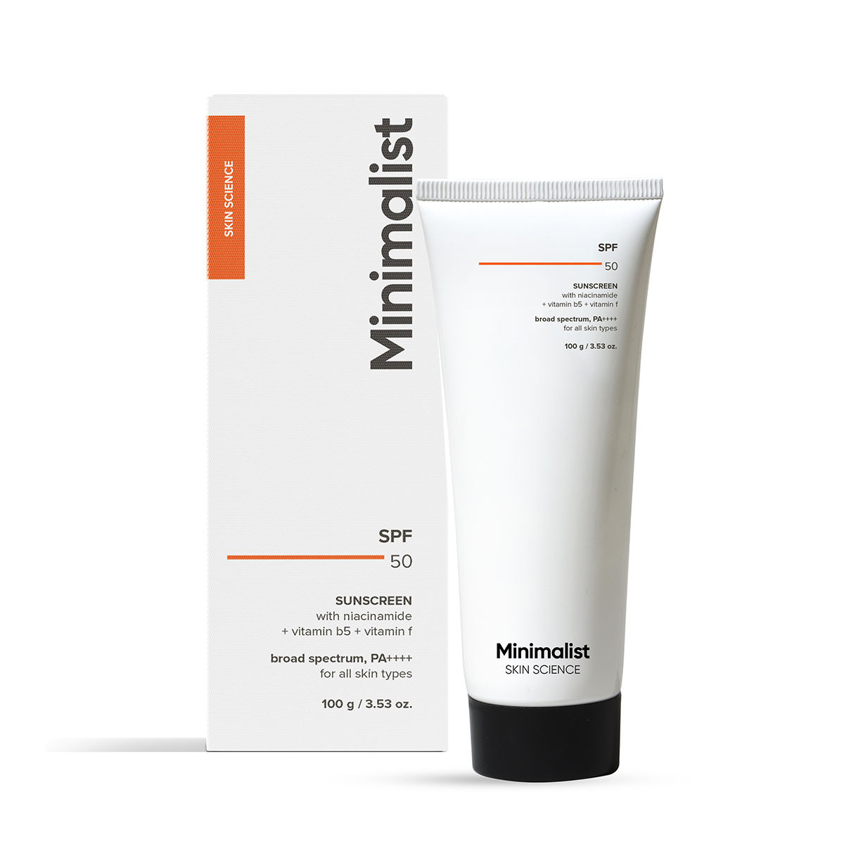 Minimalist SPF 50 Sunscreen With Niacinamide