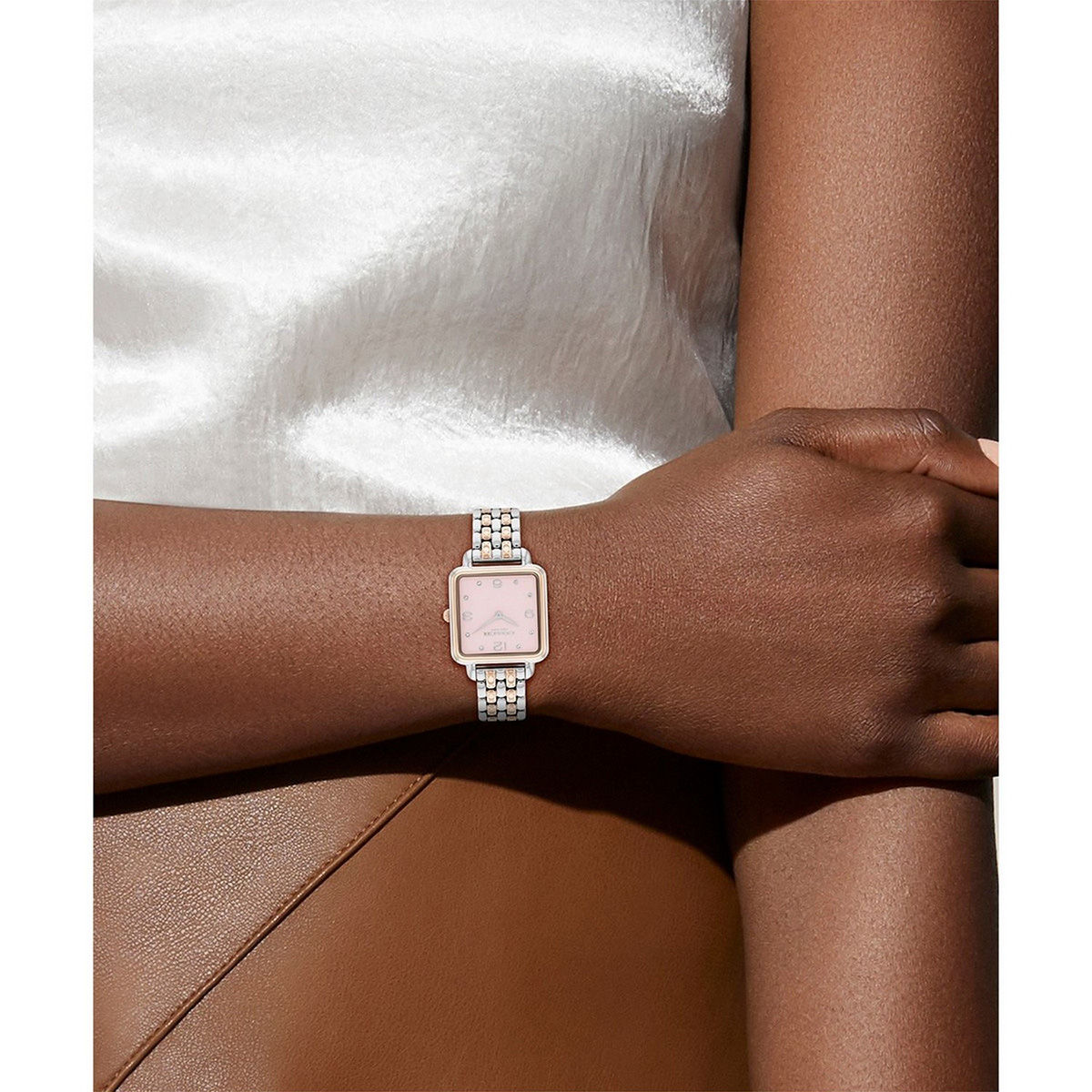 Buy Coach Women Cass Pink Square Dial Analog Watch - 14504497 (M