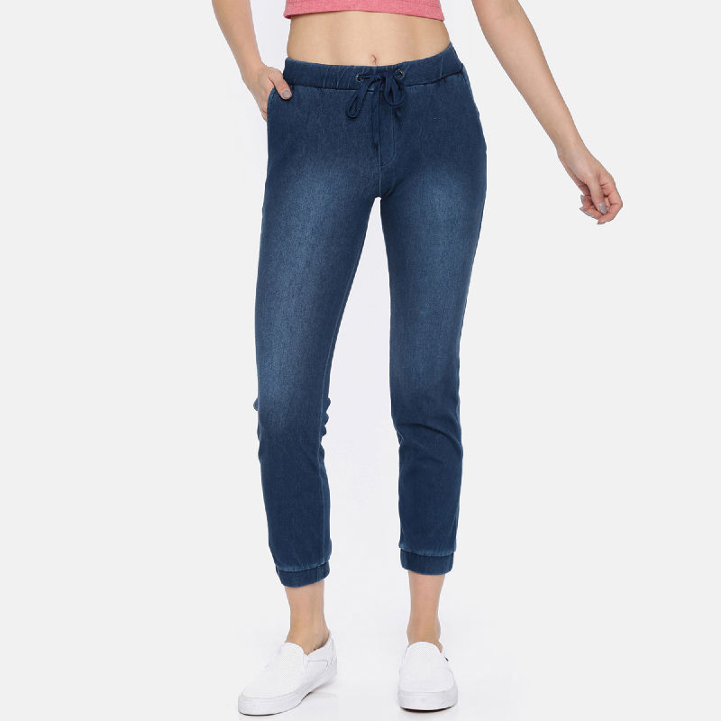 Polyester/Nylon Plain Denim Joggers Pant, Party Wear at Rs 325/piece in  Mumbai