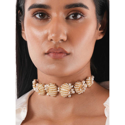 Buy House of D'oro Women White Beige Nique Design Aria
