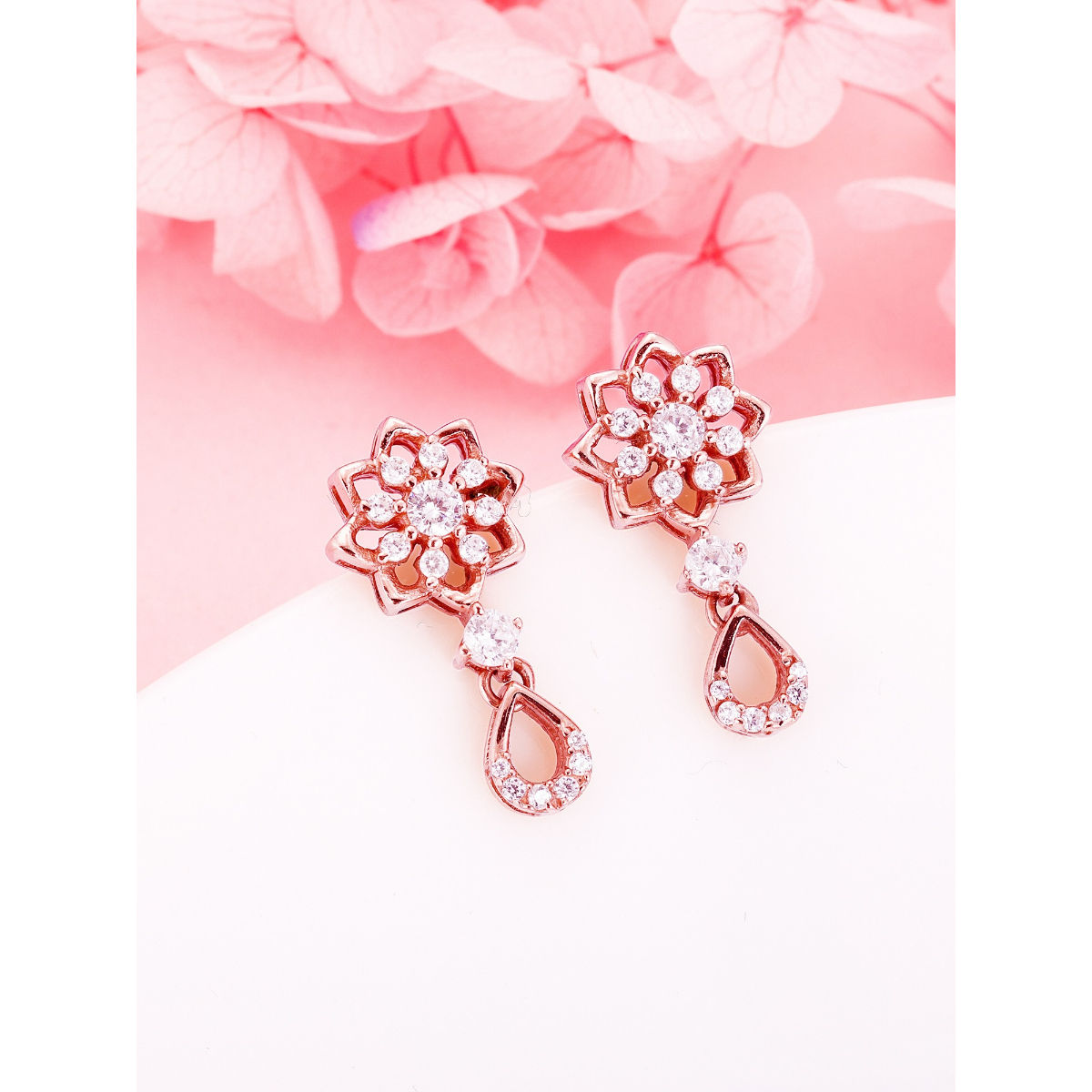 Buy Pandora Rose Gold Sparkle Double Hoop Earrings Online in India  Etsy