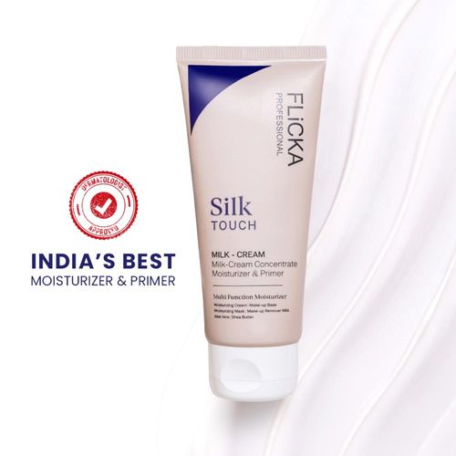 Flicka Silk Touch 3-In-1 Moisturizer Primer And Sun Care Dermatologically Tested And Minimize Pores
