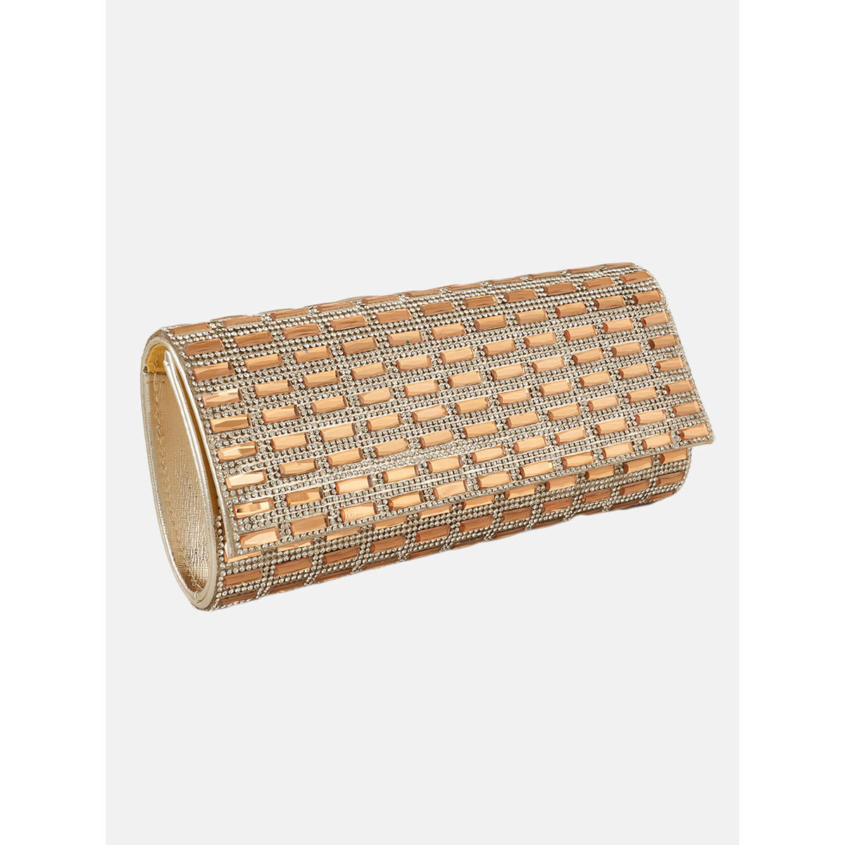 MOZAFIA Gold Embellished Handbag Clutch for Women