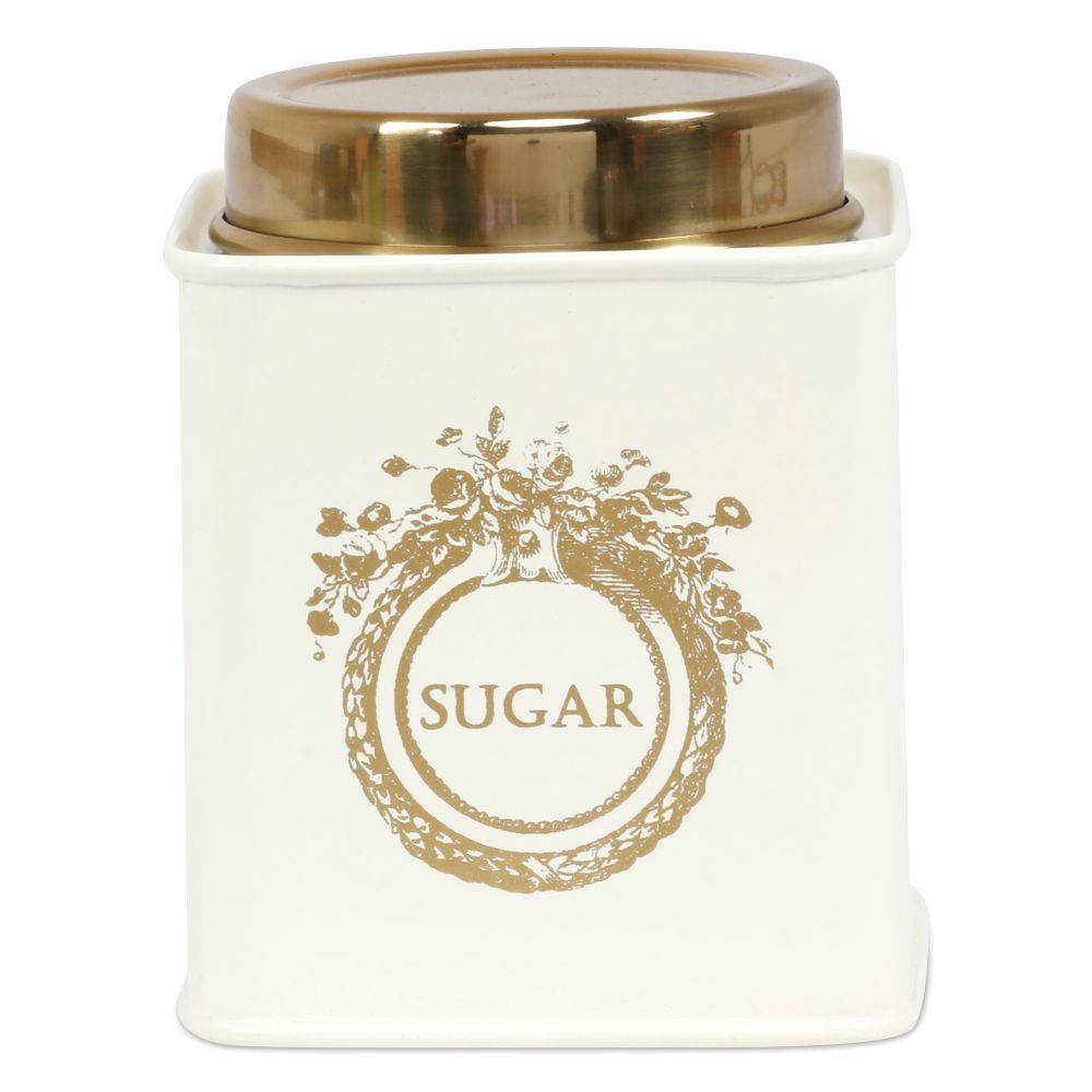 Living With Elan Dreamer Sugar Stainless steel 500ml Canister-Off-white