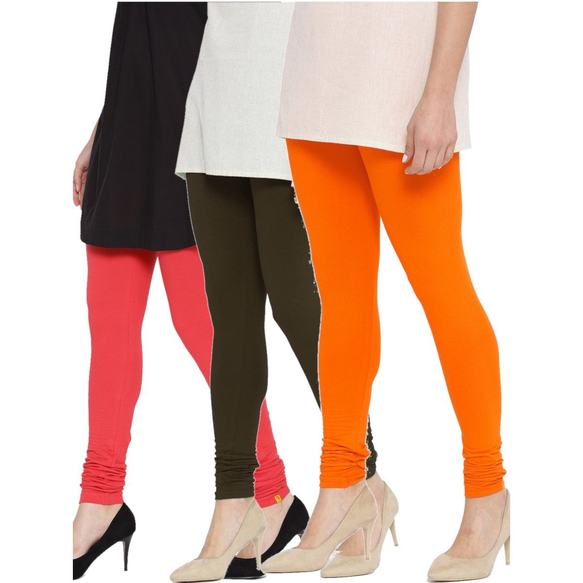 Buy online Churidar Leggings (1pc) - Multicolour from Capris & Leggings for  Women by Lycot Austraia for ₹429 at 39% off | 2024 Limeroad.com