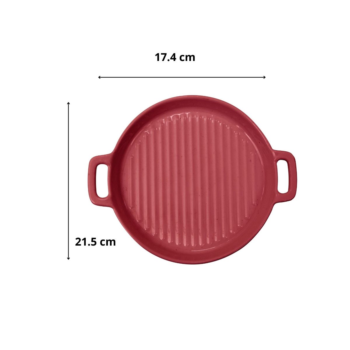 Buy CLAY CRAFT Fine Ceramic Grill Plate For Serving Round Shape With