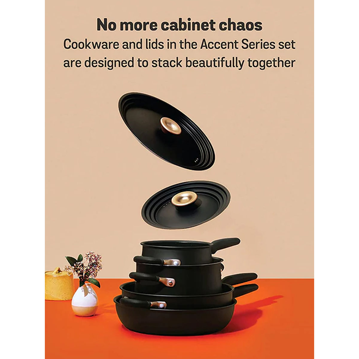 Meyer Accent Series Hard Anodized Nonstick & Stainless Steel Pots and