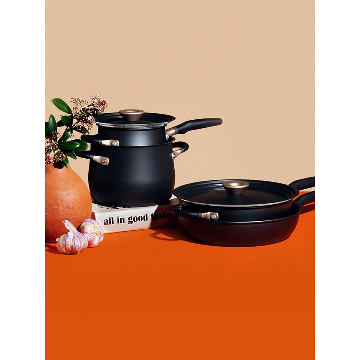 Meyer Accent Series Hard Anodized Nonstick & Stainless Steel Pots and