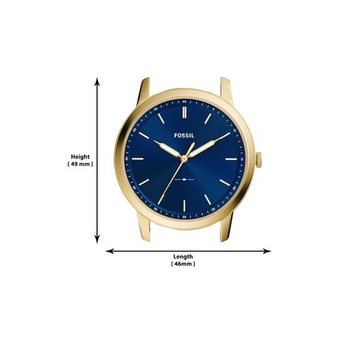 Buy Fossil The Minimalist 3H Blue Watch FS5789 For Men Online