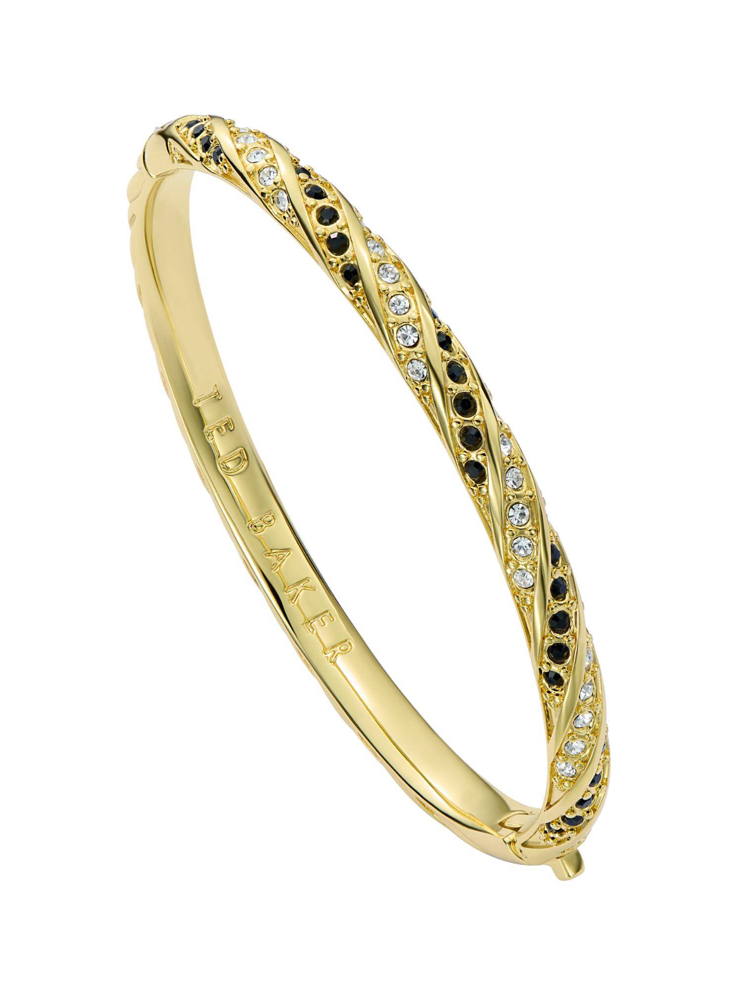 Ted Baker Crystal Twist Hinged Kada