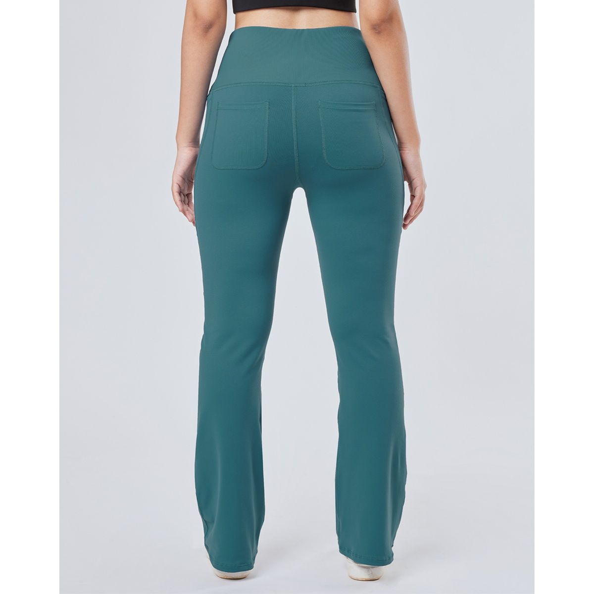 Buy Bliss Club Women Sage The Ultimate Flare Pants Tall with 4 pockets ...