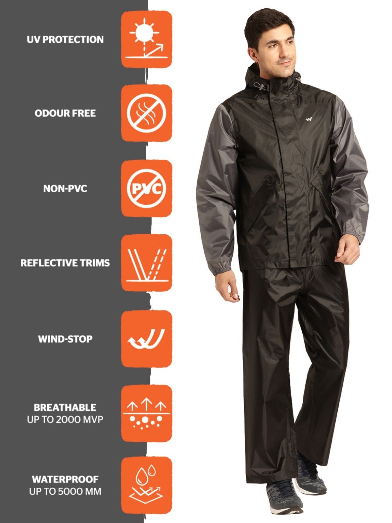 Wildcraft raincoat hotsell with pant price