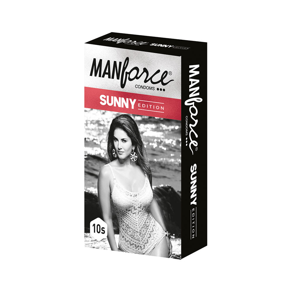 Manforce Condom Sunny Edition 3 In 1 Bela Flavour, Pack of 10