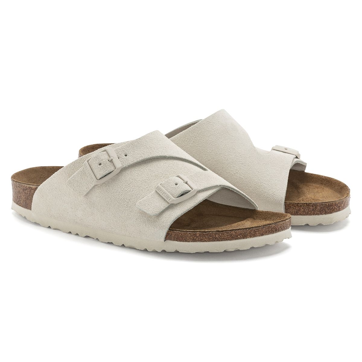 White two strap birkenstocks on sale