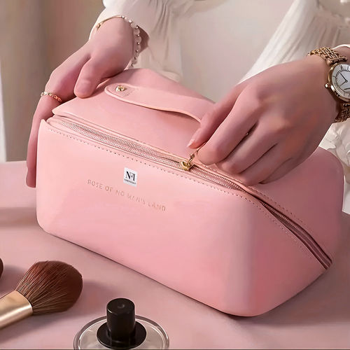 Buy NFI Essentials Travel Organizer Makeup Pouch Pink (L) Online - Main Image