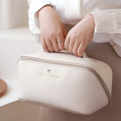 NFI Essentials Travel Organizer Makeup Pouch White (L)