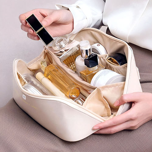 Buy NFI Essentials Travel Organizer Makeup Pouch White (L) Online