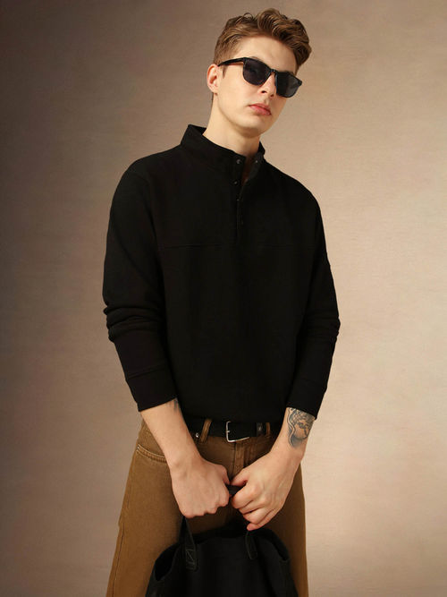 Buy Ketch Men Red Hooded Solid Sweatshirt - L Online
