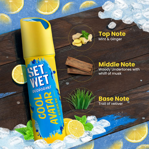 Buy Set Wet Cool, Charm and Swag Avatar Deodorant Spray Perfume