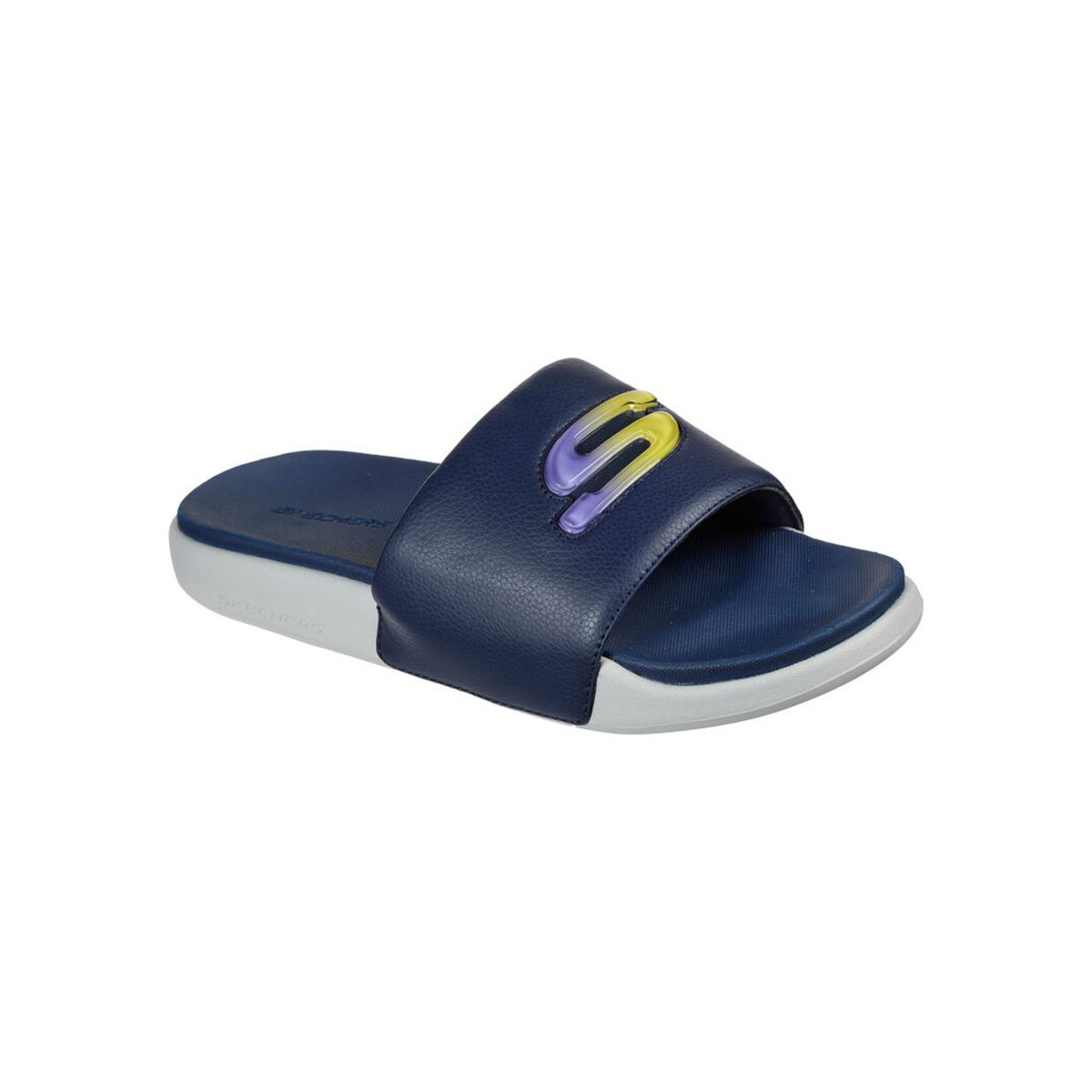Skechers black slides 2025