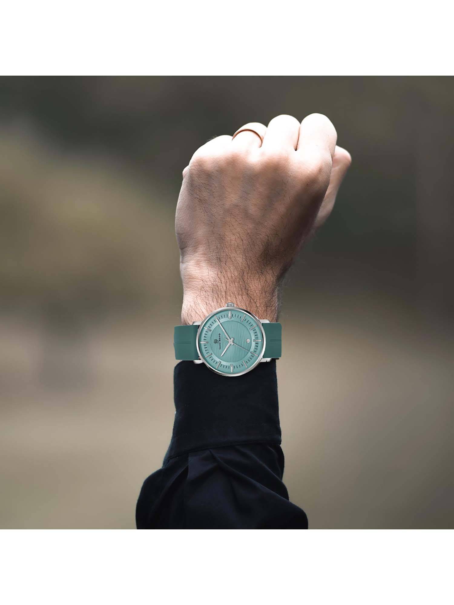 Sansi Mayo Blue Silicone Strap Men Watch (Sm-M-174-Sb-S-Sb)