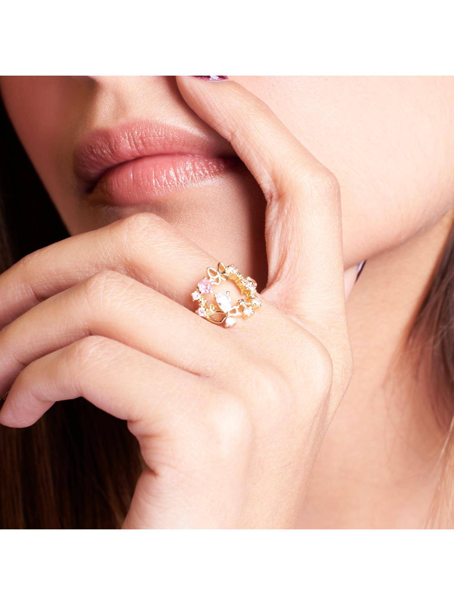 Salty Multi-Color Gossamer Mary Ring