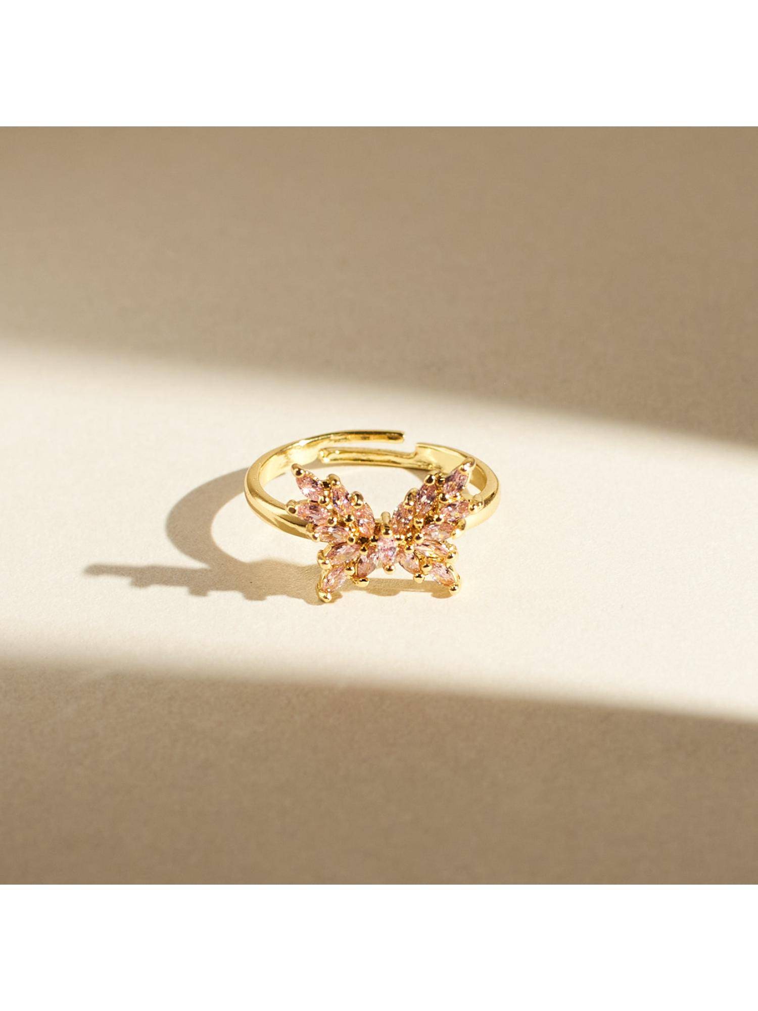 Salty Pink Butterfly Magic Ring