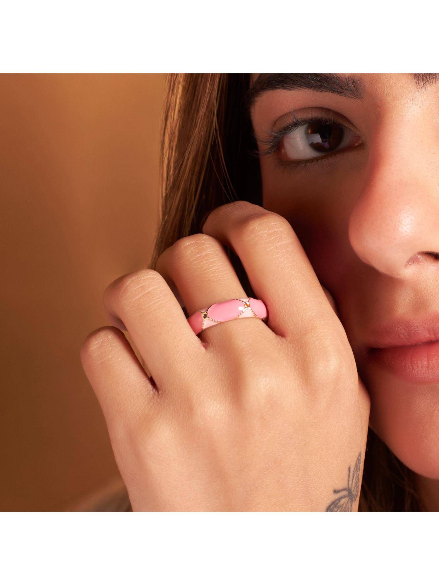 Salty Pink Strawberry Sorbet Ring