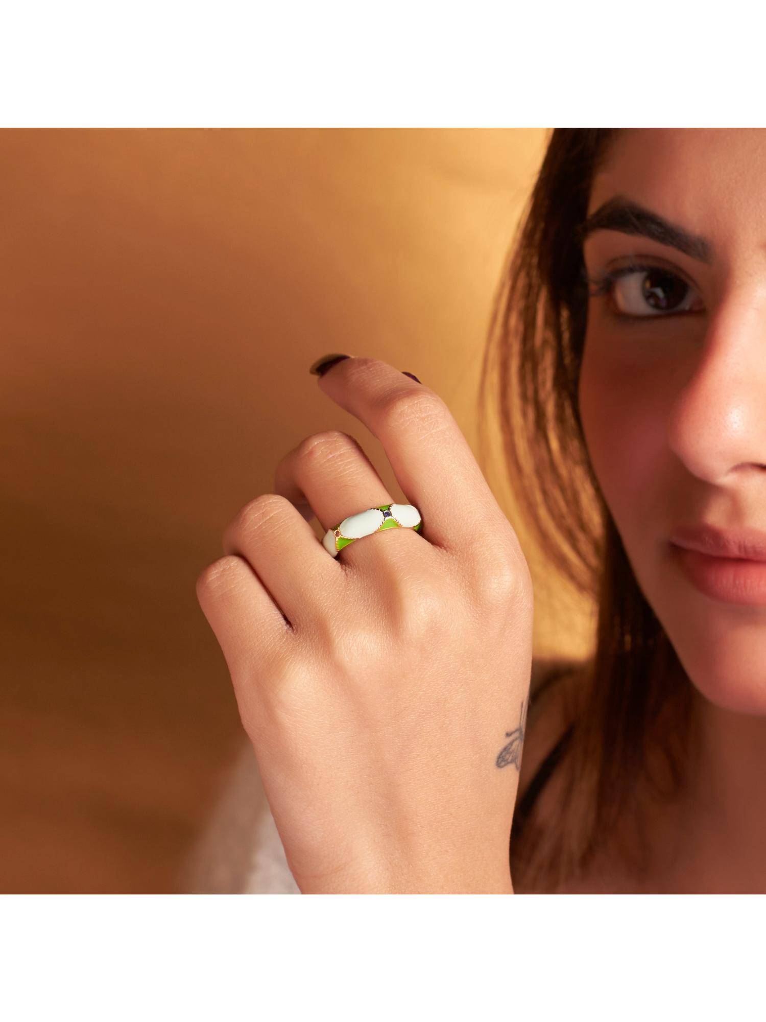 Salty Green Mint Sorbet Ring