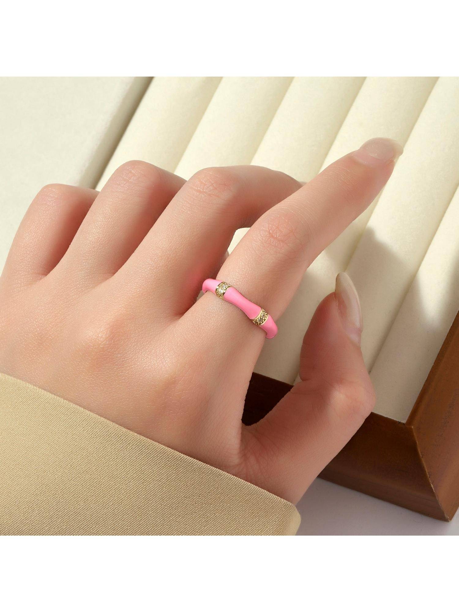 Salty Pink Honeyed Love Ring