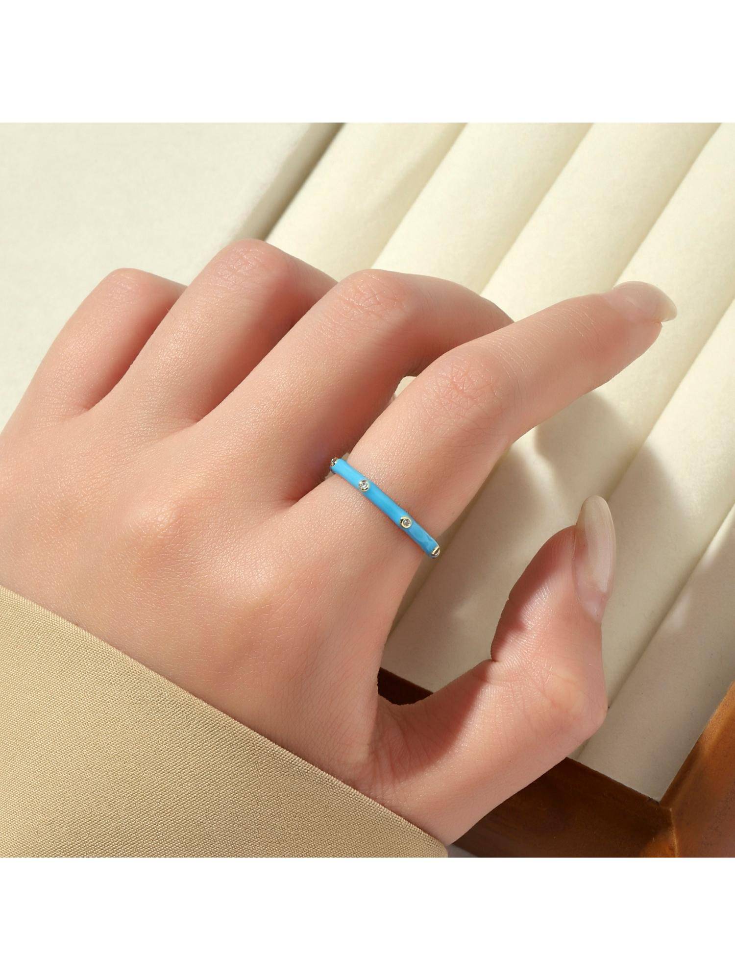 Salty Blue Sinister Splendour Ring