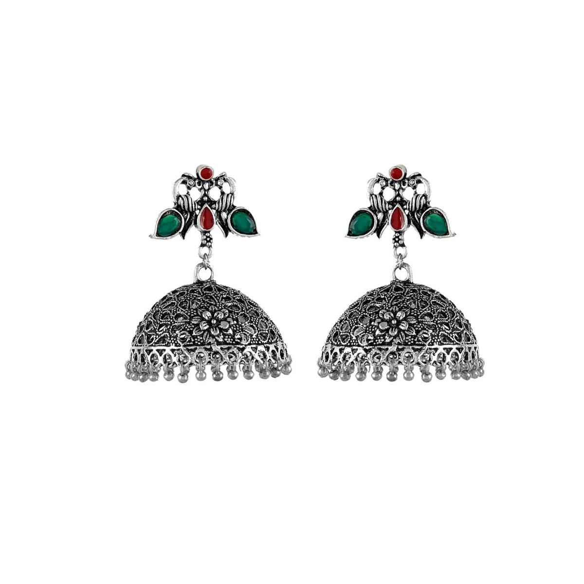 Silvermerc Designs MultiColor Brass Earrings Buy Silvermerc Designs