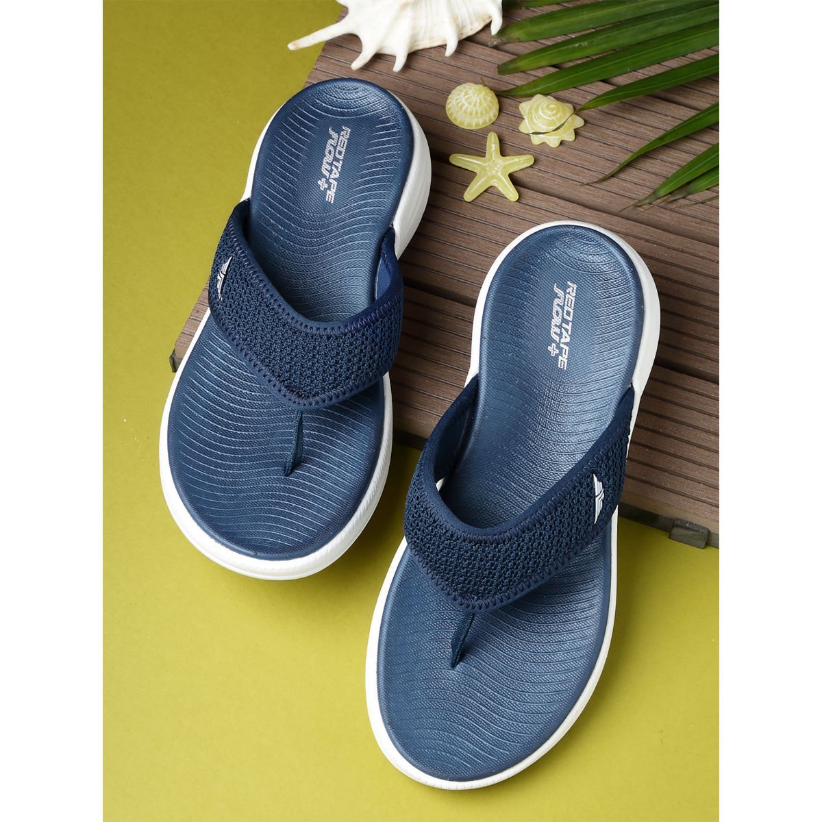 Buy Red Tape Women Navy Thong Slipper Online