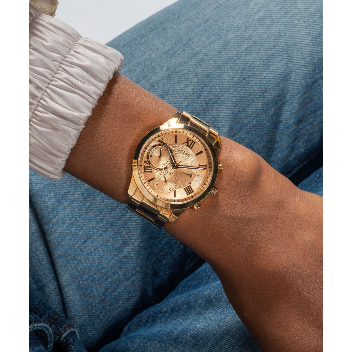 Buy Guess Rose Gold Dial Women Analog Watch W1070L3 M Online